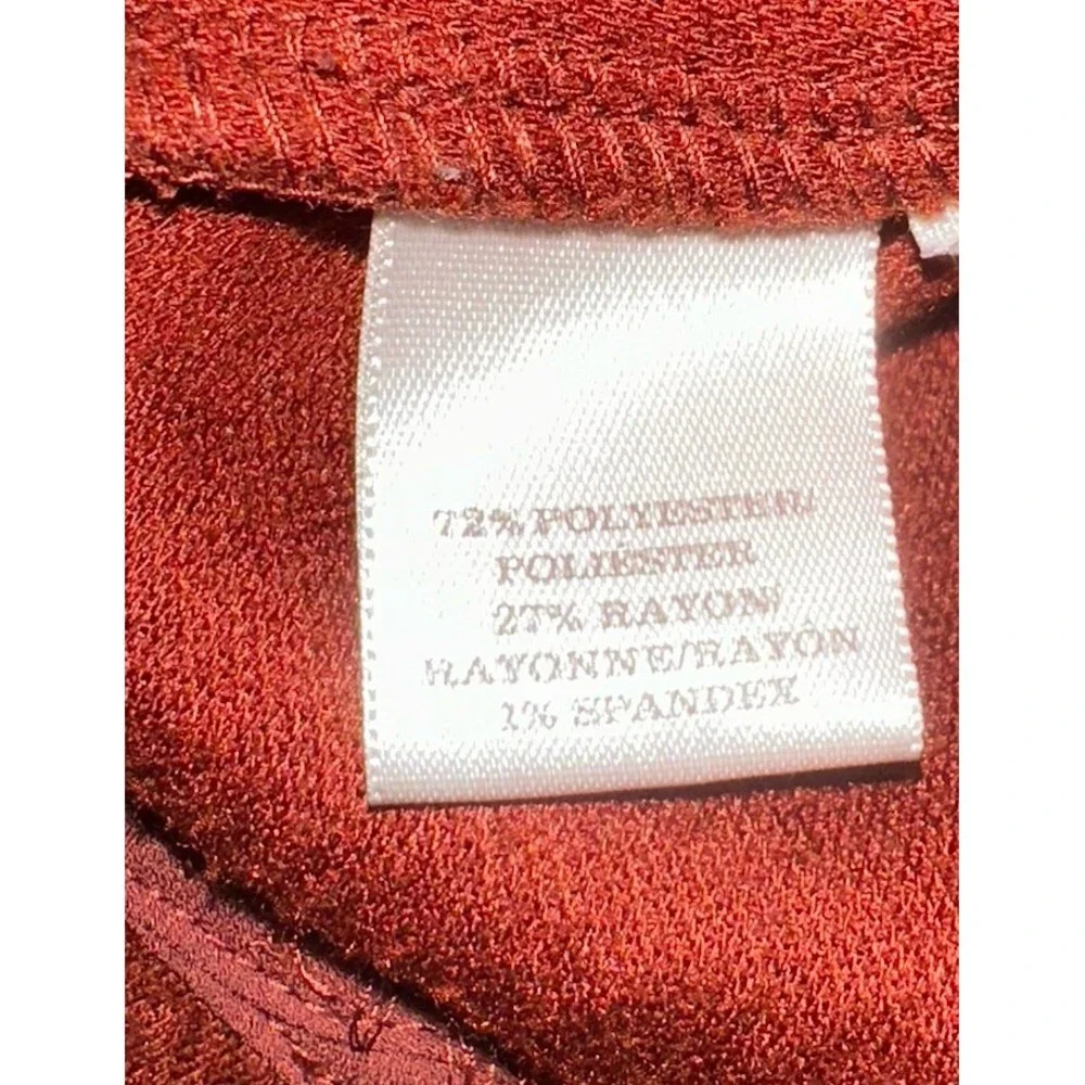 Ann Taylor 2-Piece Set Burnt Orange Peplum Tank (S) & Pencil Skirt‎ (6) Women's